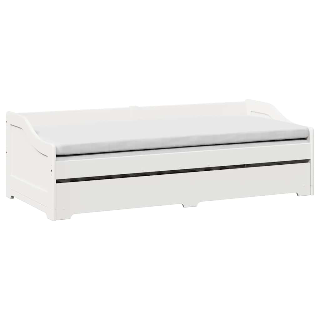 vidaXL Pat de zi cu șutul fără saltea „IRUN” Alb 90x200 cm