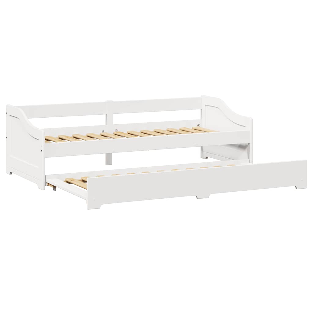 vidaXL Pat de zi cu șutul fără saltea „IRUN” Alb 90x200 cm