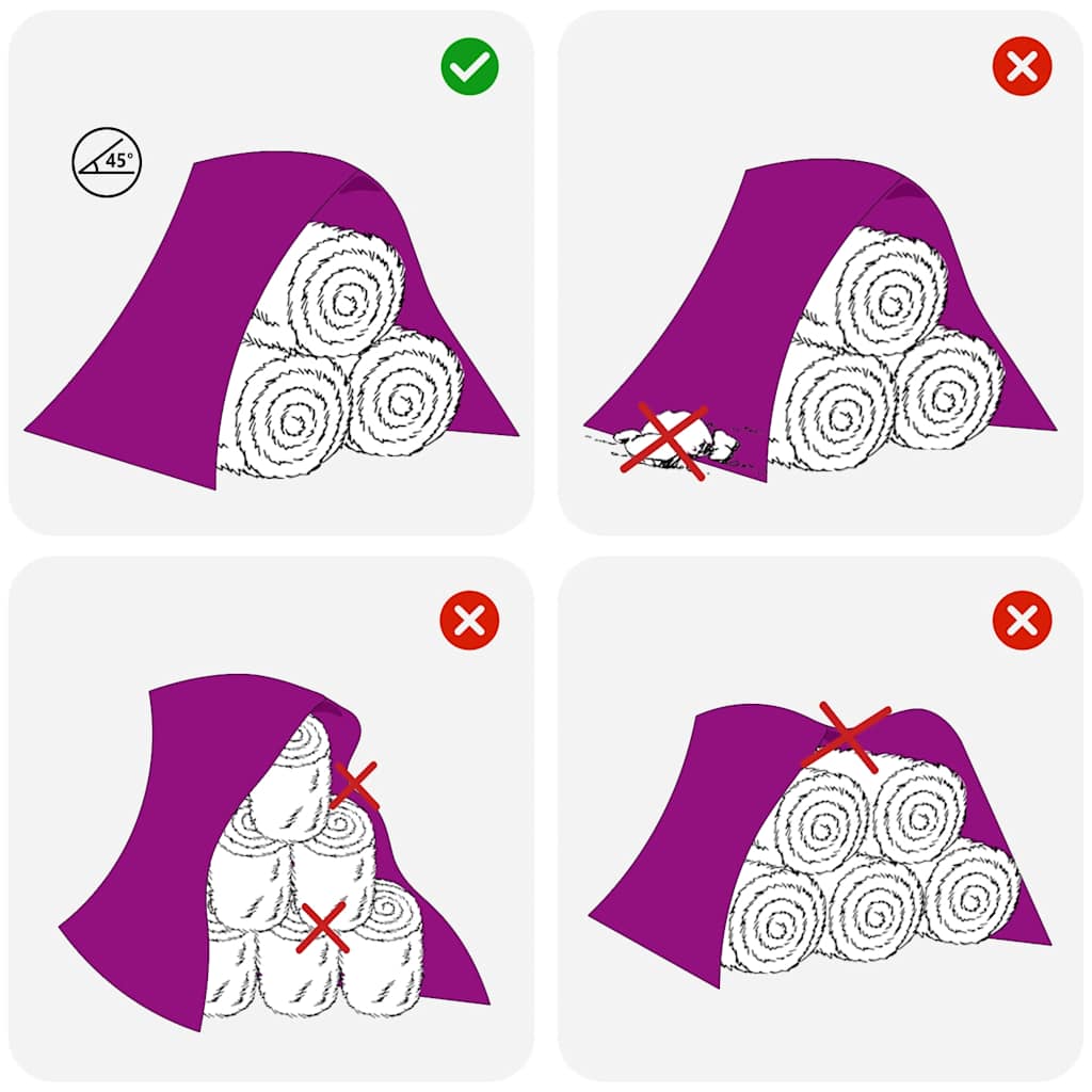 vidaXL Prelata pentru carul de fan 9,8x6 m 140 g/m² polipropilena