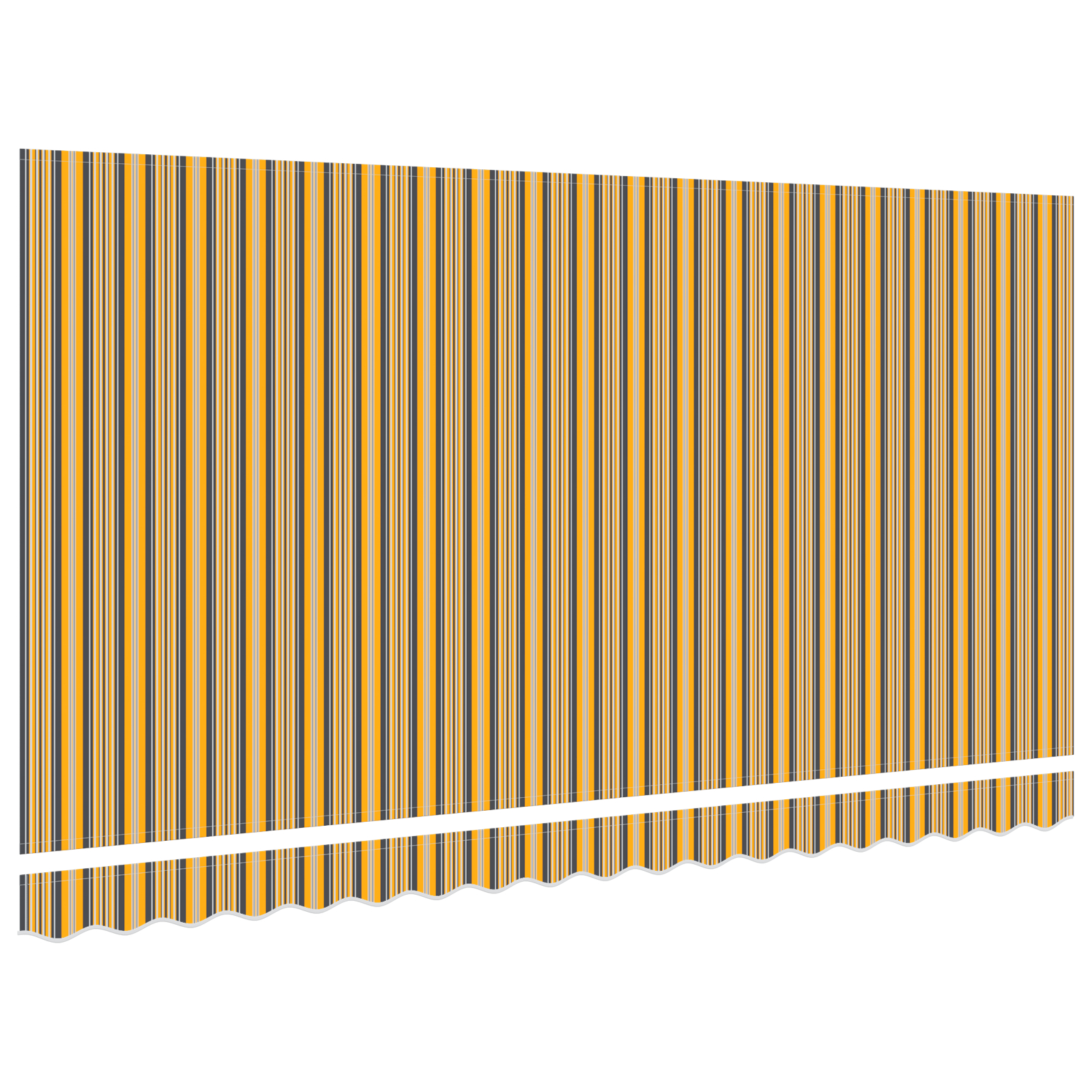 vidaXL Material de Înlocuire pentru Marchiză pentru cadru de 4x2 m cu design multicolor în dungi