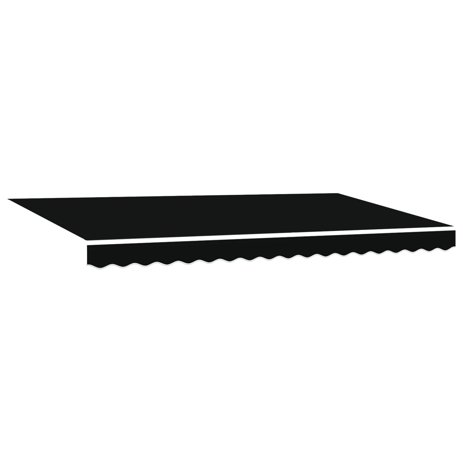 vidaXL Material pentru marchiză de schimb pentru cadru de 4x2 m negru vidaXL Material pentru marchiză de schimb pentru cadru de 4x2 m negru