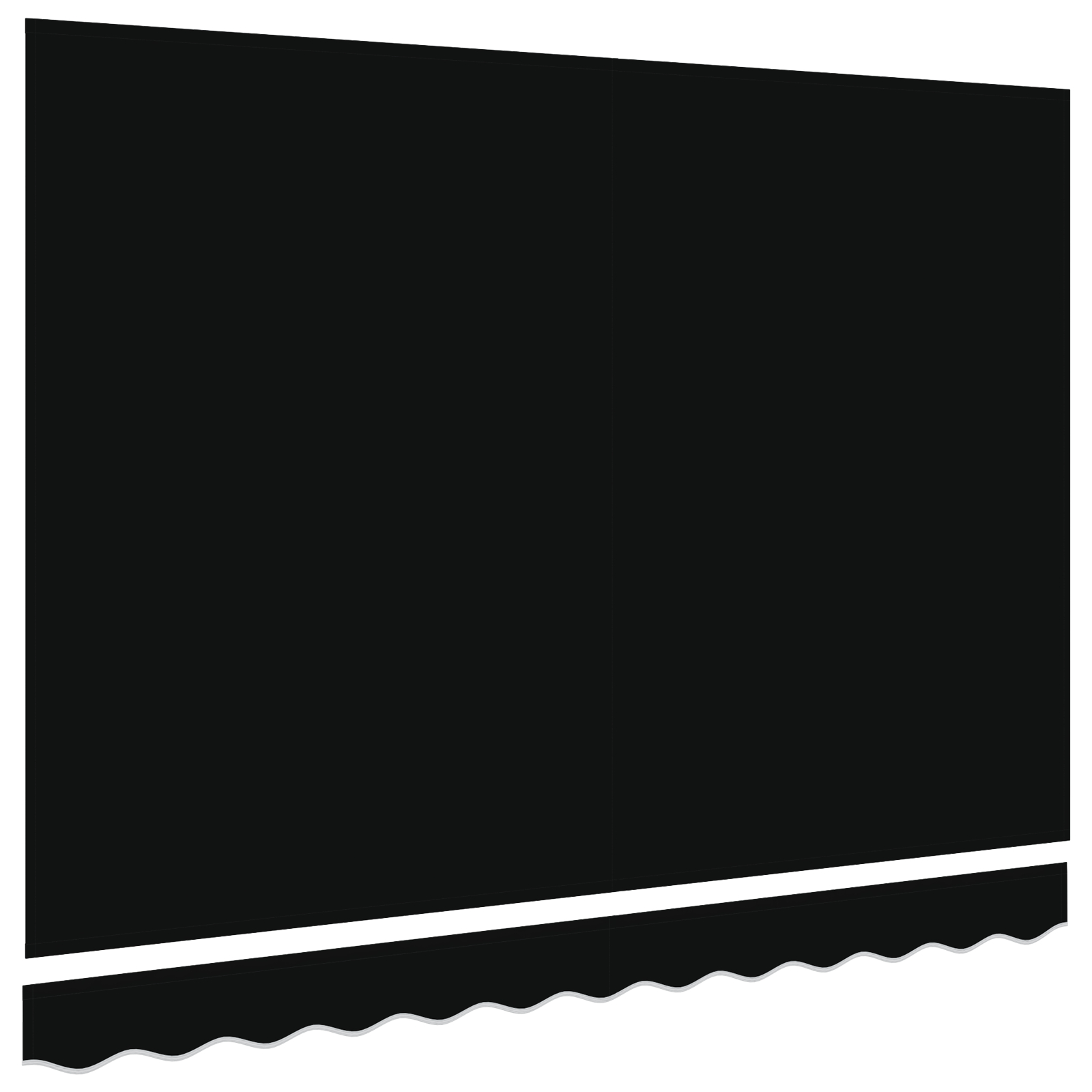 vidaXL Material de înlocuire pentru copertină Negru 330 x 245 cm