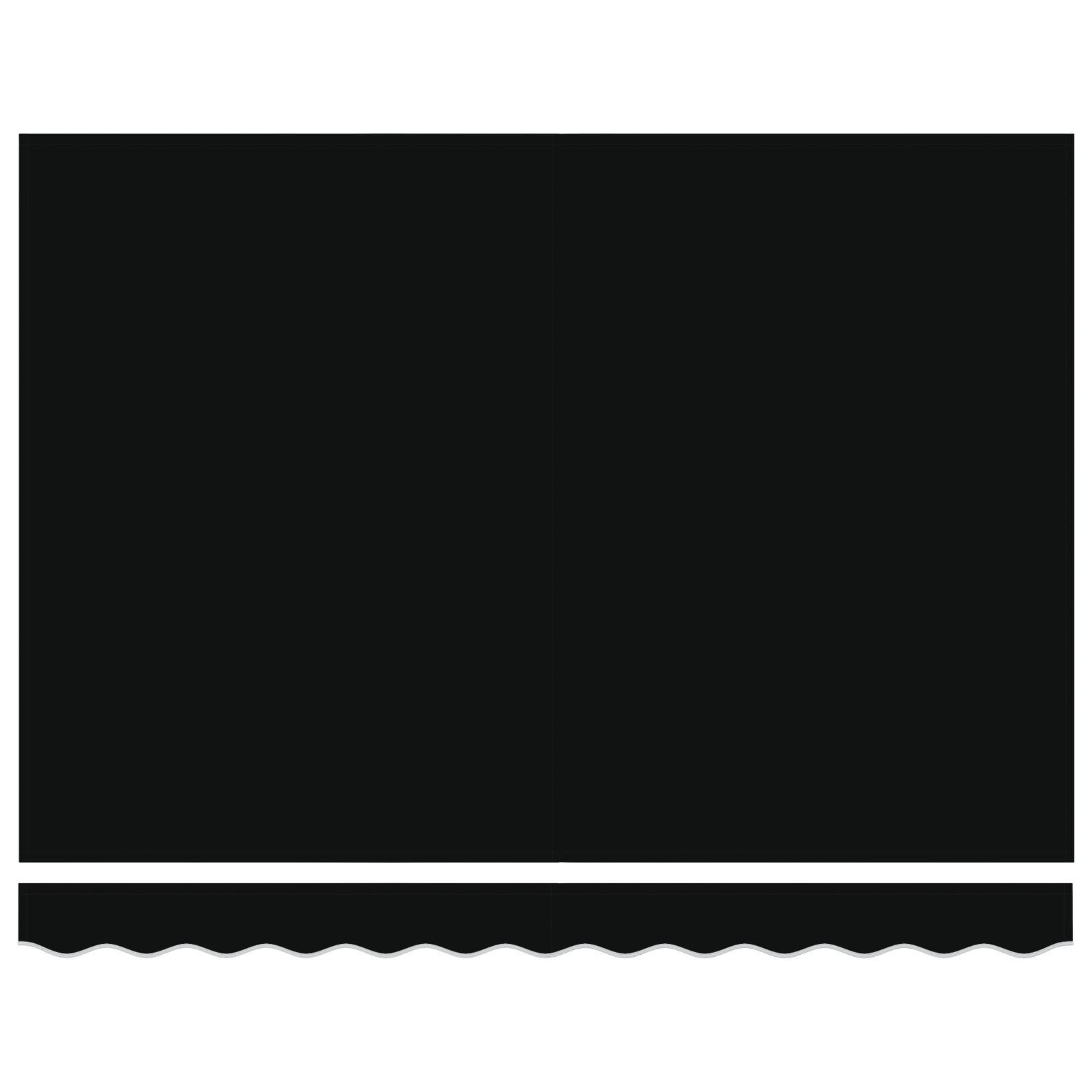 vidaXL Material de înlocuire pentru copertină Negru 330 x 245 cm