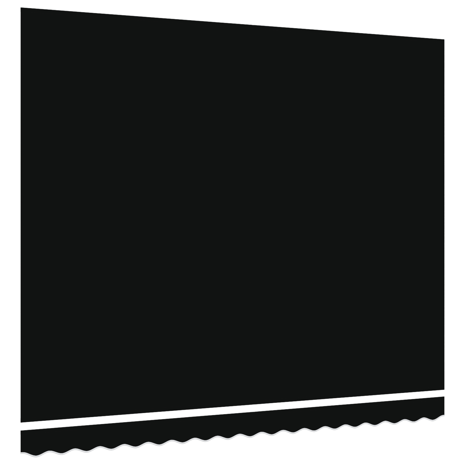 vidaXL Țesătura de Înlocuire pentru Copertină pentru Cadru 4x3.5 m Negru