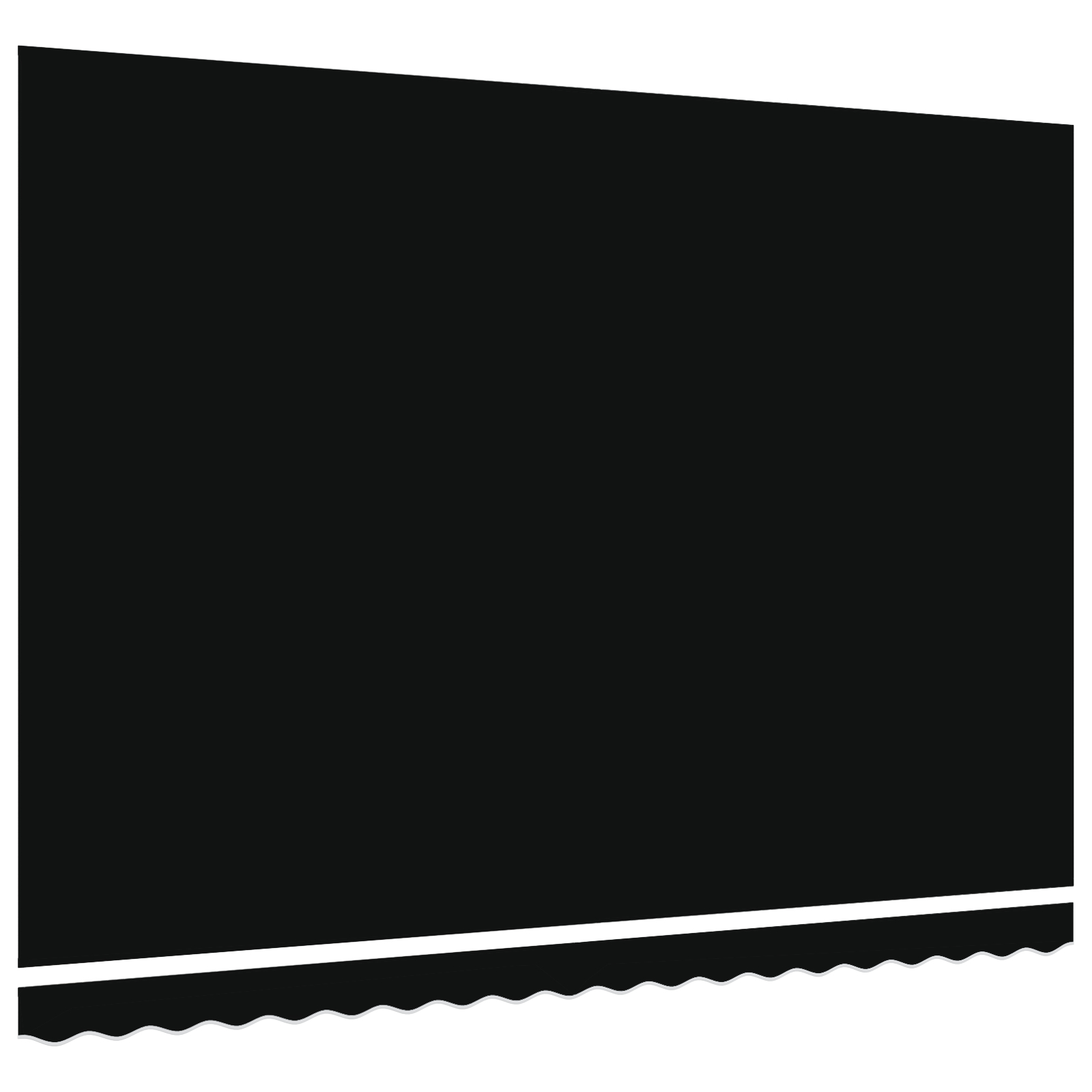 vidaXL Material de Înlocuire pentru Copertină pentru Cadru de 4.5x3.5 m Negru