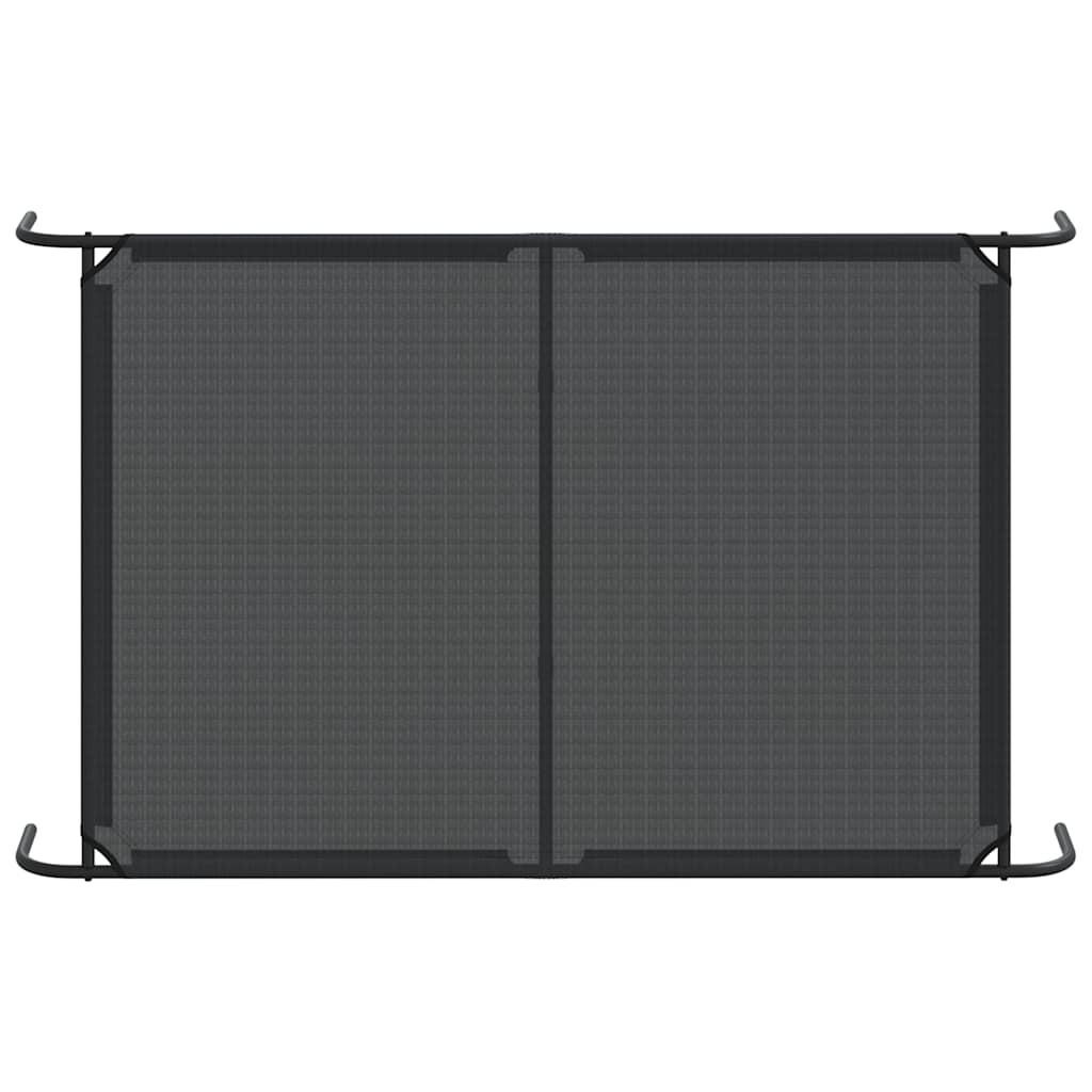 vidaXL Pat înălțat pentru câini negru 150x90x20 cm Textilenă și oțel vidaXL Pat înălțat pentru câini negru 150x90x20 cm Textilenă și oțel