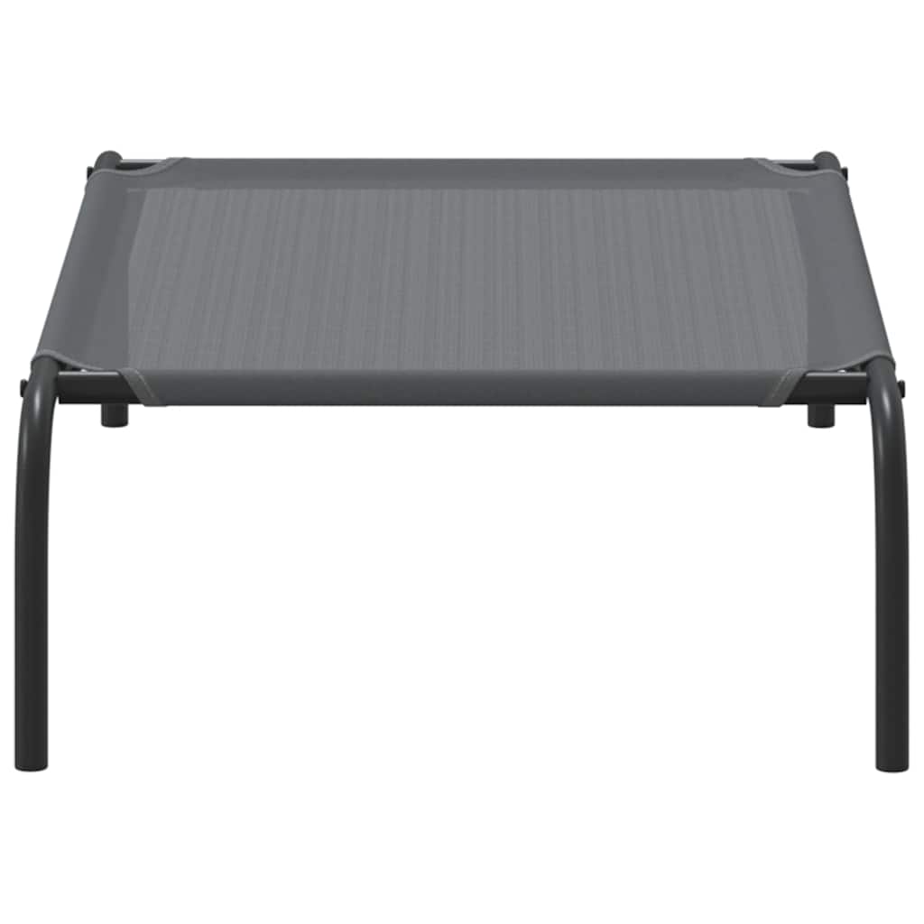 vidaXL Pat înălțat pentru câini gri 90x50x20 cm Textilenă și oțel vidaXL Pat înălțat pentru câini gri 90x50x20 cm Textilenă și oțel