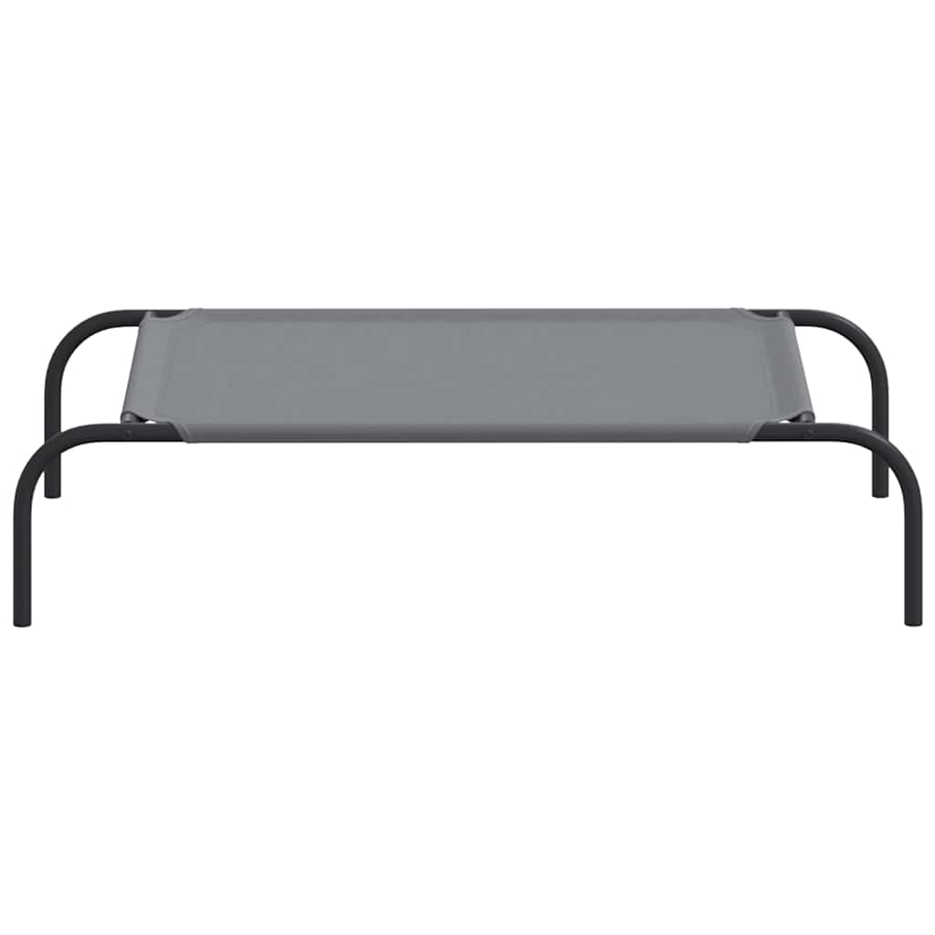vidaXL Pat înălțat pentru câini gri 90x50x20cm țesătură Oxford și oțel vidaXL Pat înălțat pentru câini gri 90x50x20cm țesătură Oxford și oțel