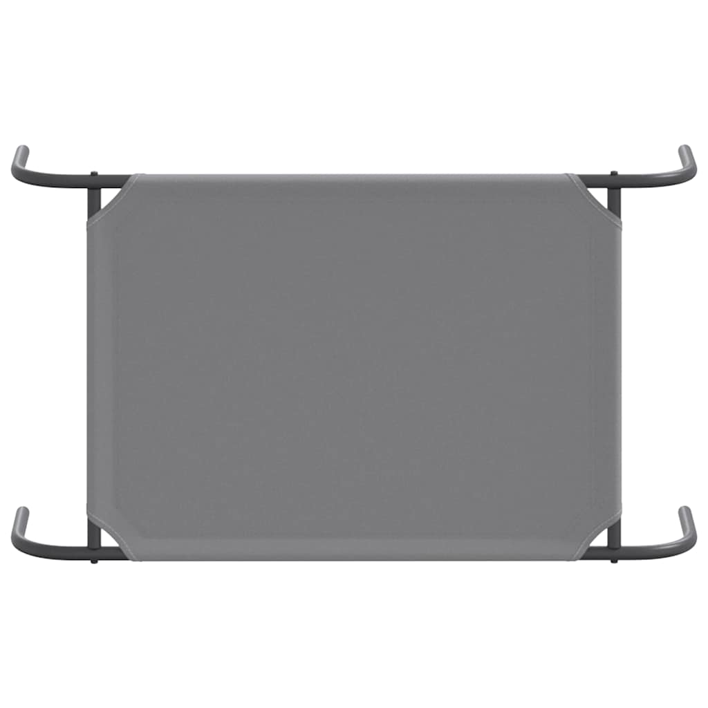 vidaXL Pat înălțat pentru câini gri 90x50x20cm țesătură Oxford și oțel vidaXL Pat înălțat pentru câini gri 90x50x20cm țesătură Oxford și oțel
