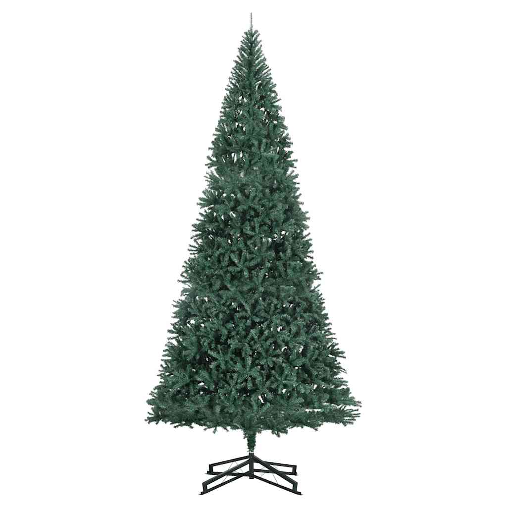 vidaXL Brad de Crăciun artificial cu suport, verde, 500 cm, PVC vidaXL Brad de Crăciun artificial cu suport, verde, 500 cm, PVC