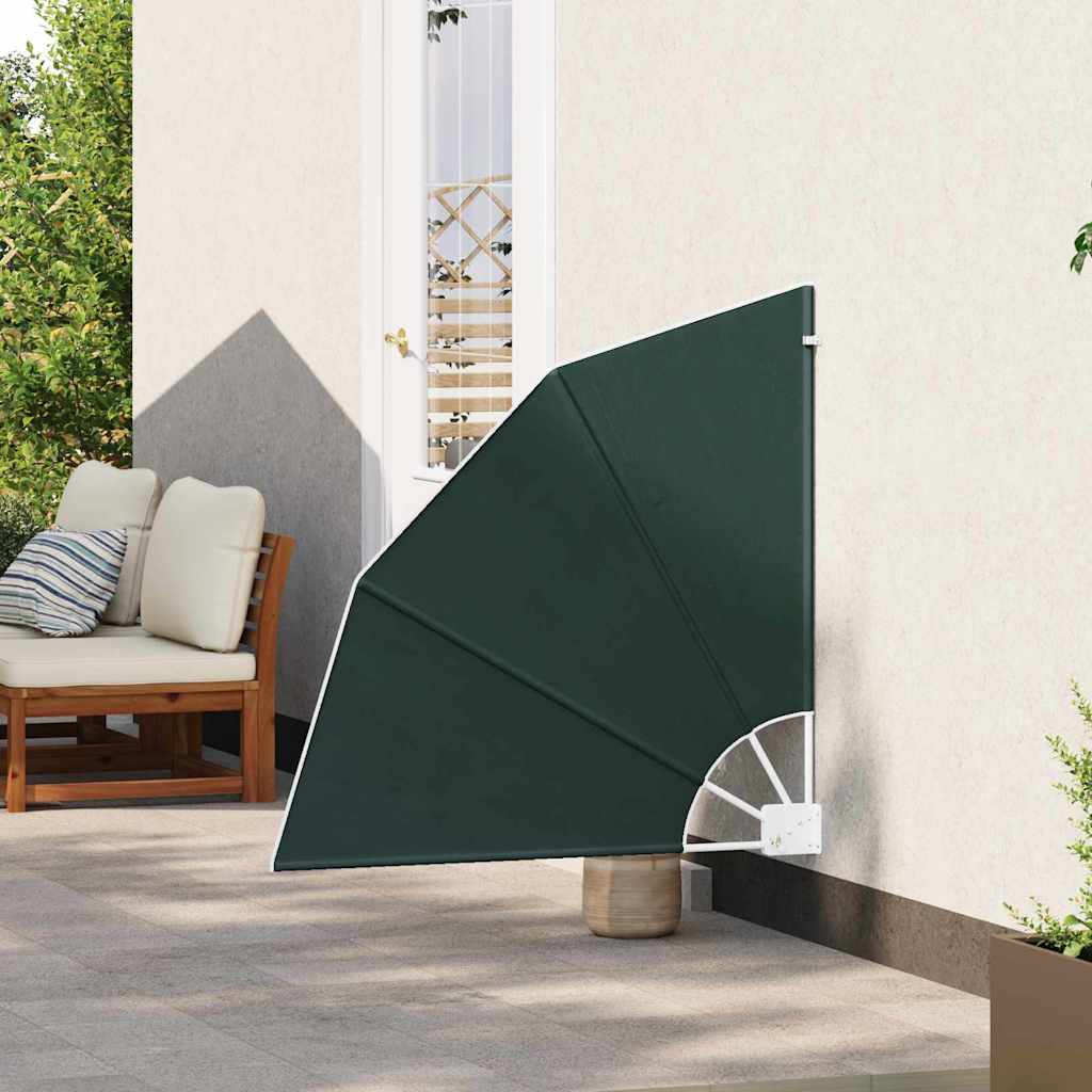 vidaXL Ecran de intimitate pentru balcon Verde închis 115 x 115 cm