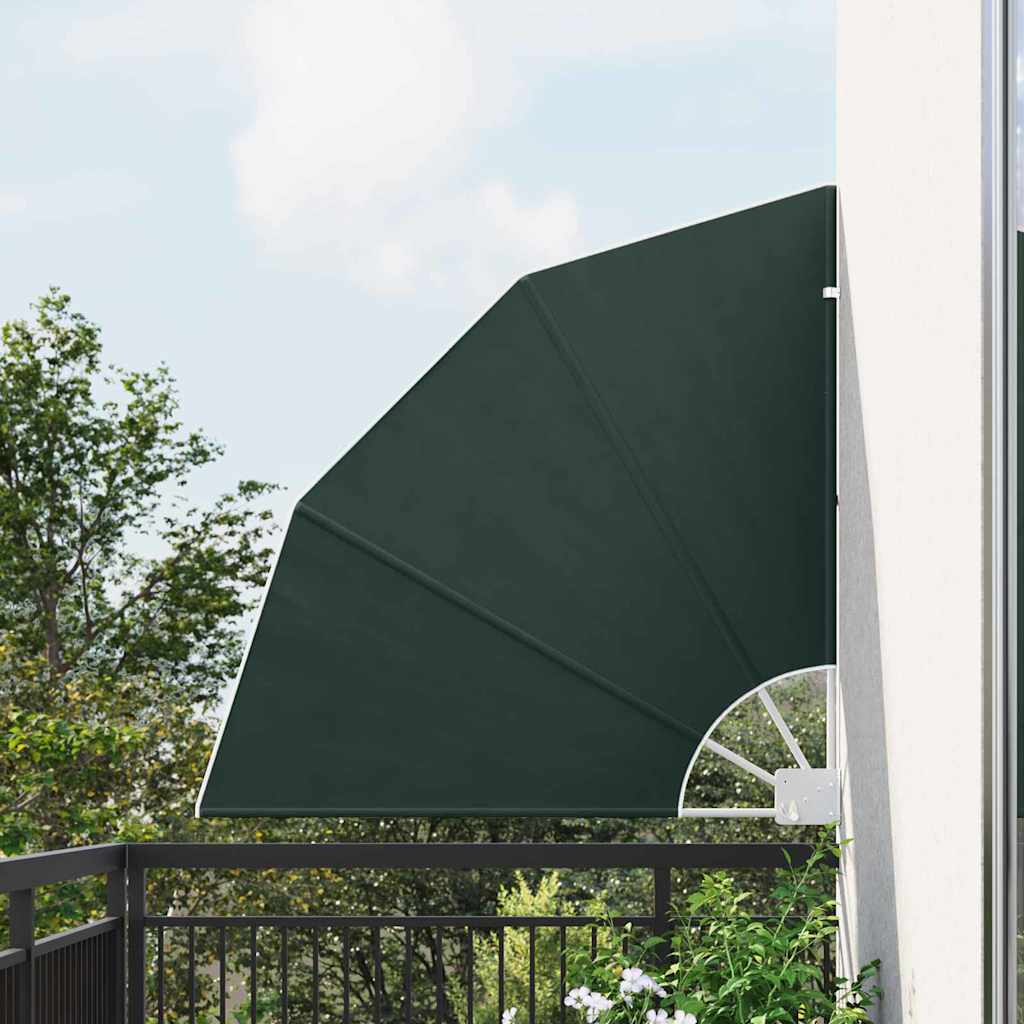 vidaXL Ecran de intimitate pentru balcon Verde închis 115 x 115 cm