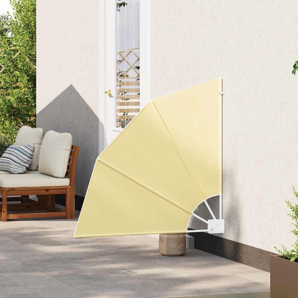 vidaXL Ecran de intimitate pentru balcon Nisipiu 115 x 115 cm