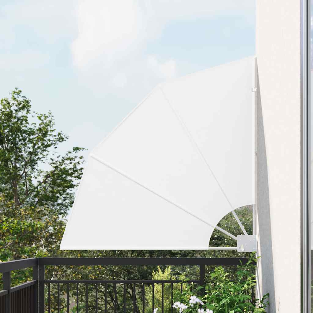 vidaXL Ecran de intimitate pentru balcon Alb 115 x 115 cm Poliester