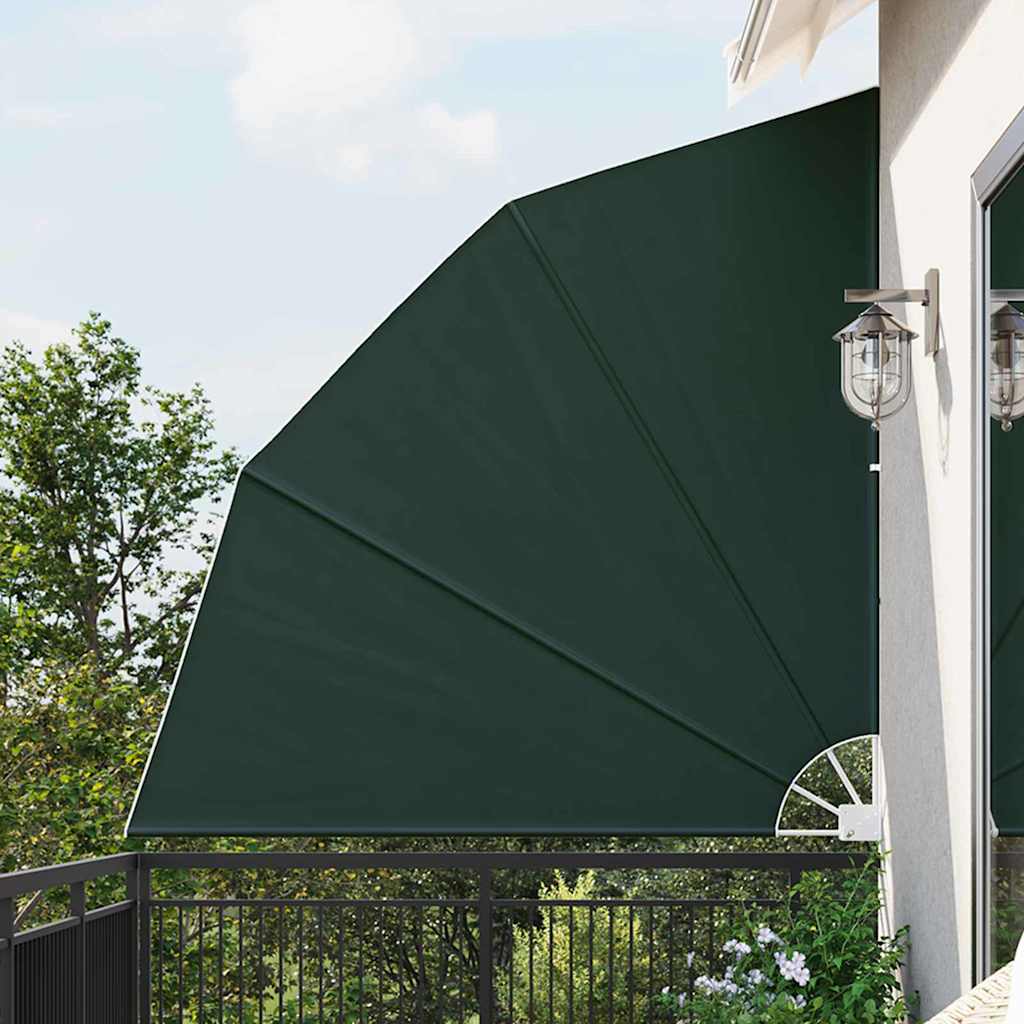 vidaXL Ecran de intimitate pentru balcon Verde închis 210 x 210 cm