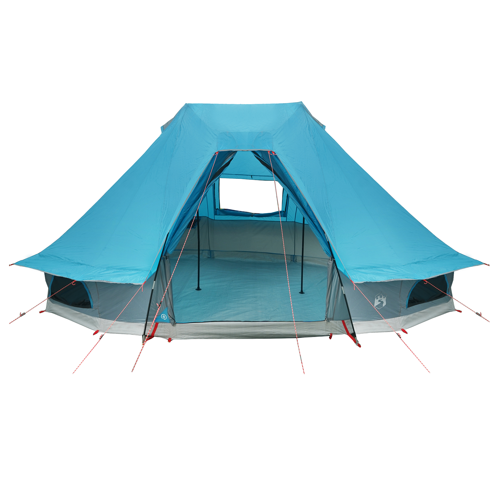 vidaXL Cort de familie Tipi cu acoperiș albastru 466 x 310 x 240 cm vidaXL Cort de familie Tipi cu acoperiș albastru 466 x 310 x 240 cm