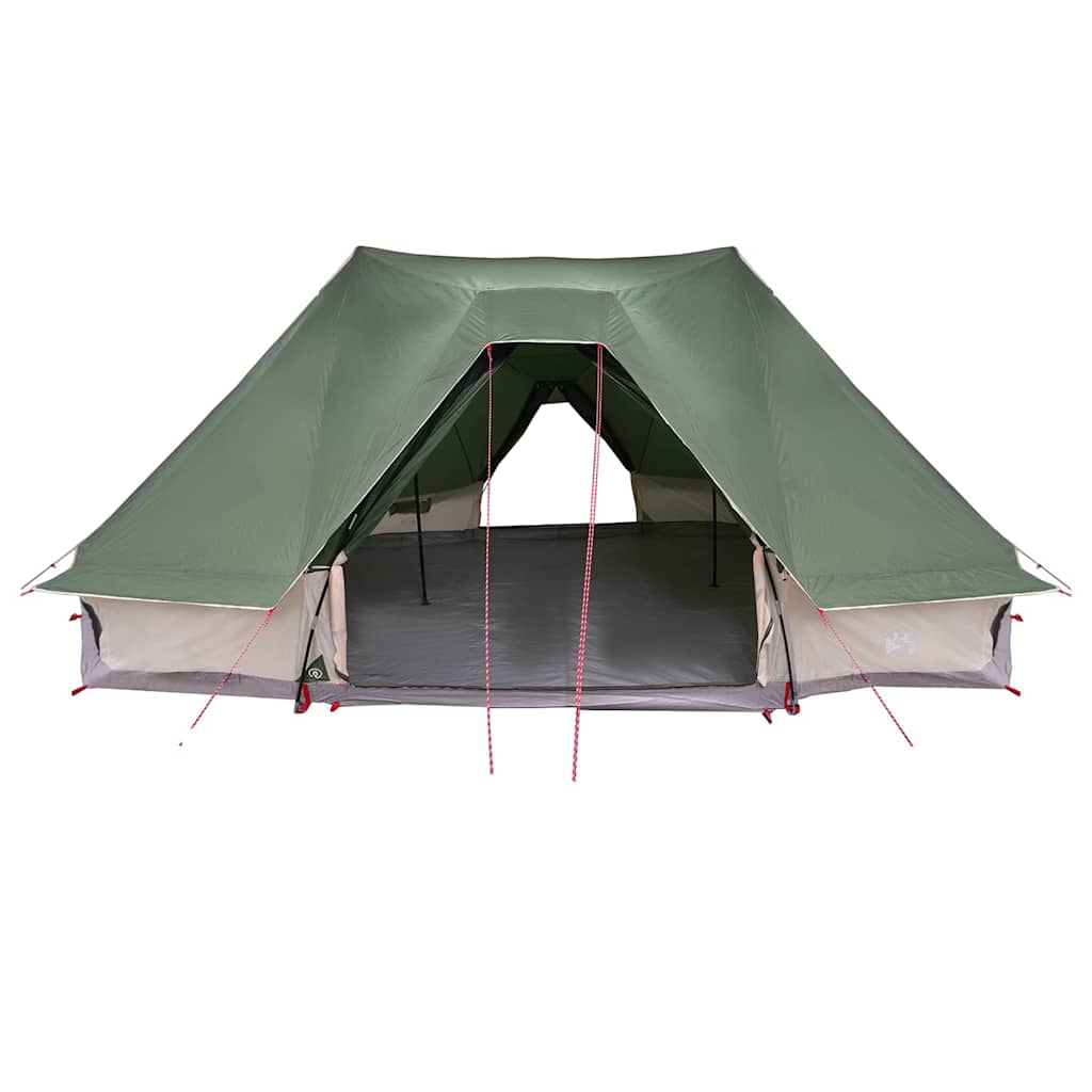 vidaXL Cort de familie Tipi cu acoperiș Verde 680 x 430 x 270 cm