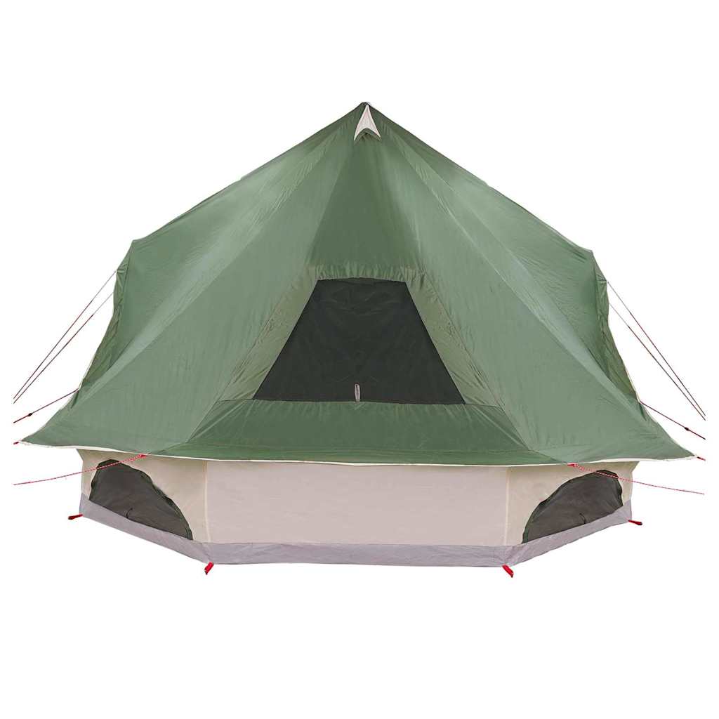 vidaXL Cort de familie Tipi cu acoperiș Verde 680 x 430 x 270 cm