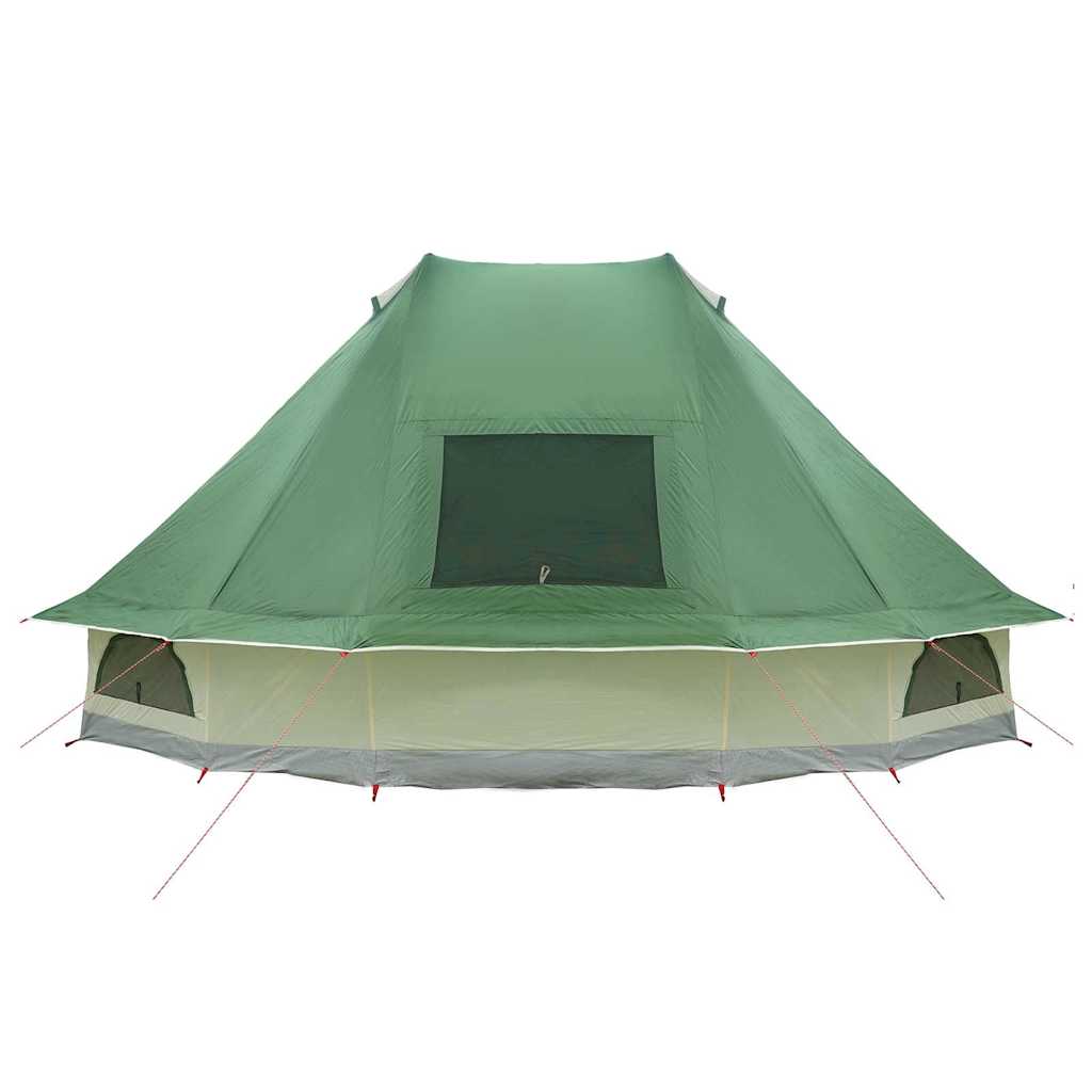 vidaXL Cort de familie Tipi cu acoperiș Verde 680 x 430 x 270 cm