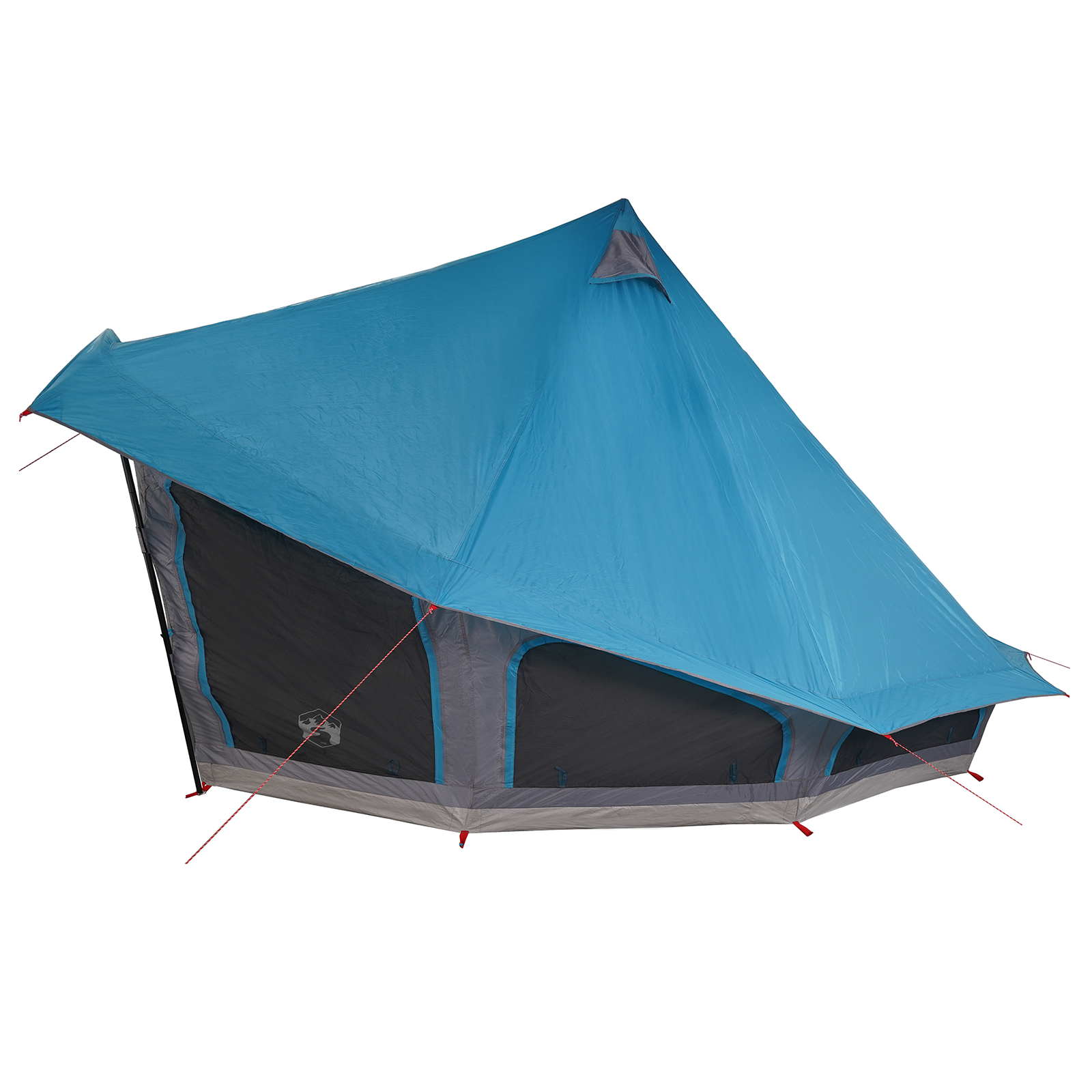vidaXL Cort Familial Tipi Albastru 10-Persoane Impermeabil