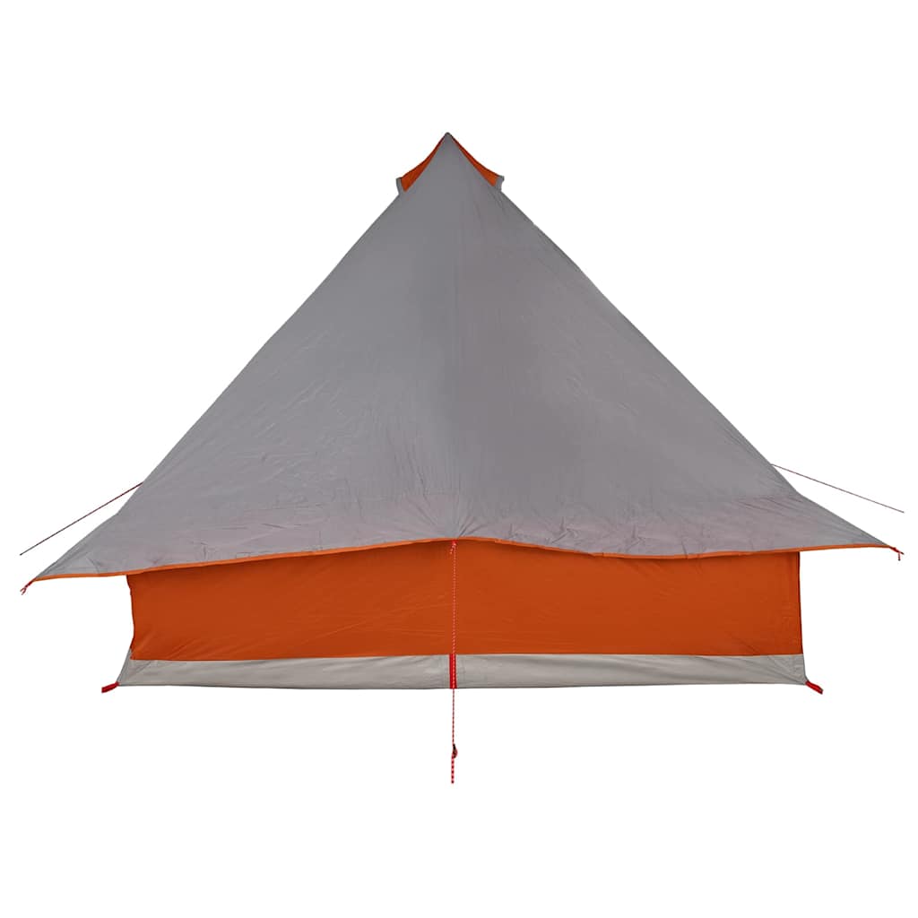 vidaXL Cort Tipi Gri și Portocalie 358 x 296 x 258 cm tafta