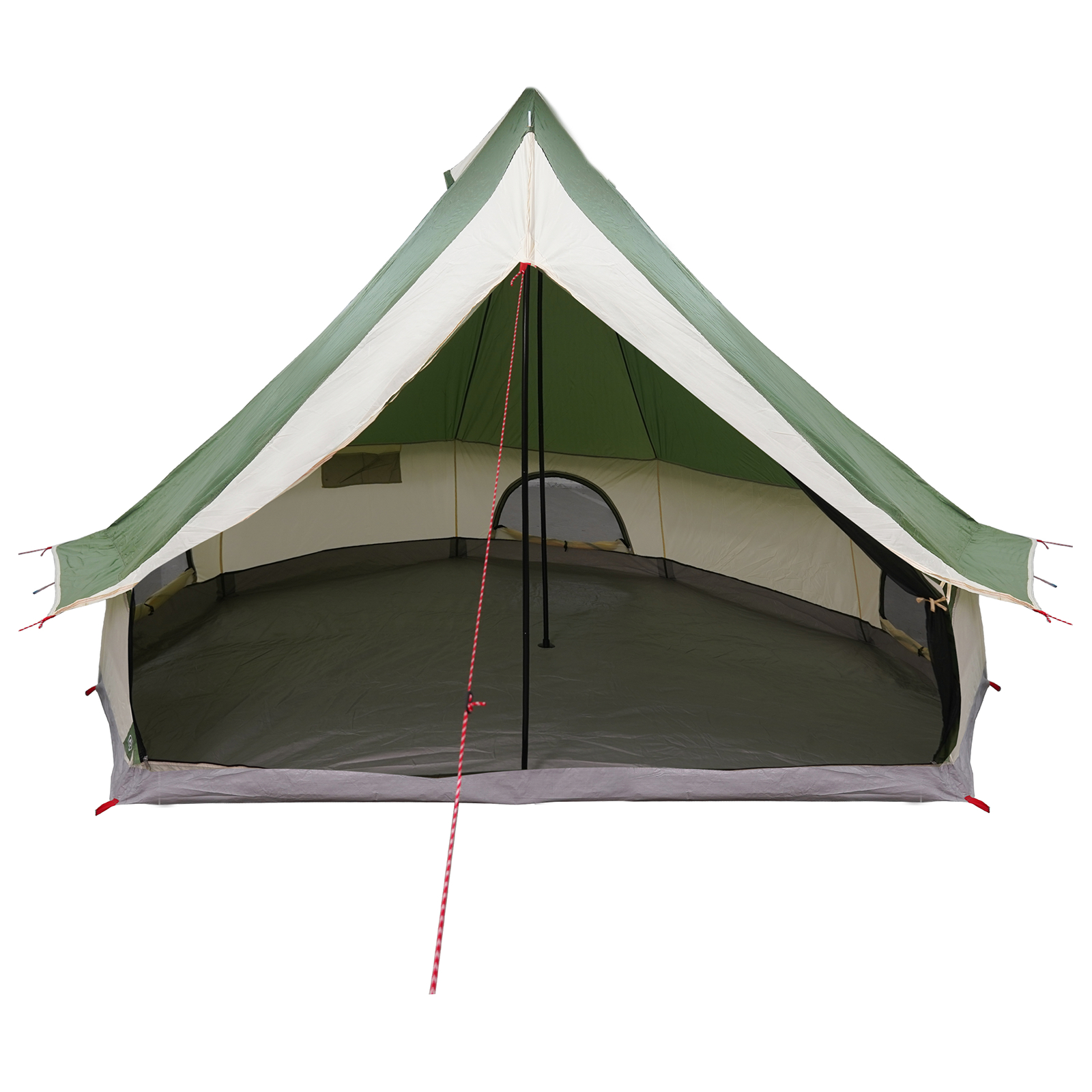 vidaXL Cort de familie Tipi Manual Verde și bej 400 x 346 x 250 cm vidaXL Cort de familie Tipi Manual Verde și bej 400 x 346 x 250 cm