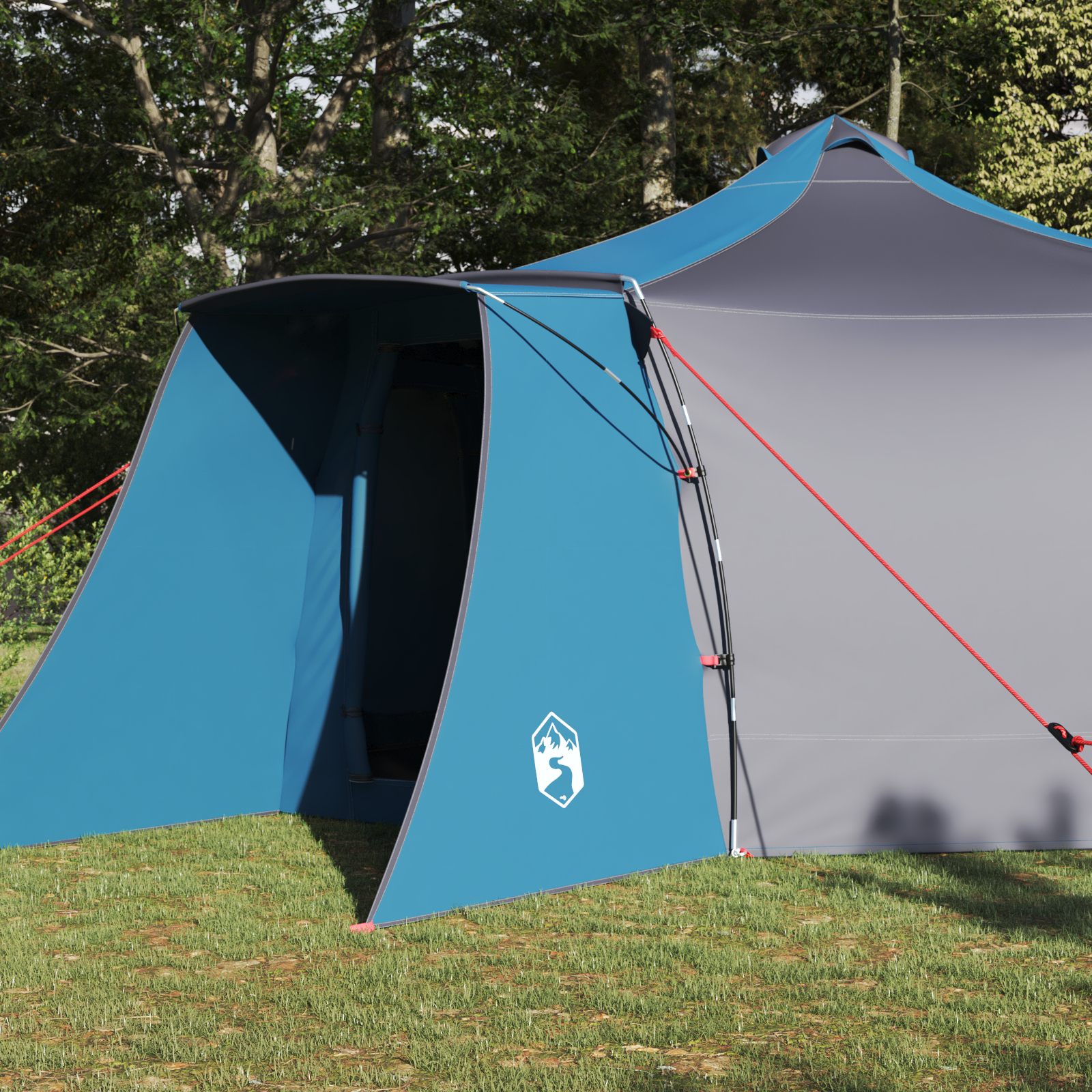 vidaXL Cort Tipi în albastru, pentru 8 persoane, waterproof.