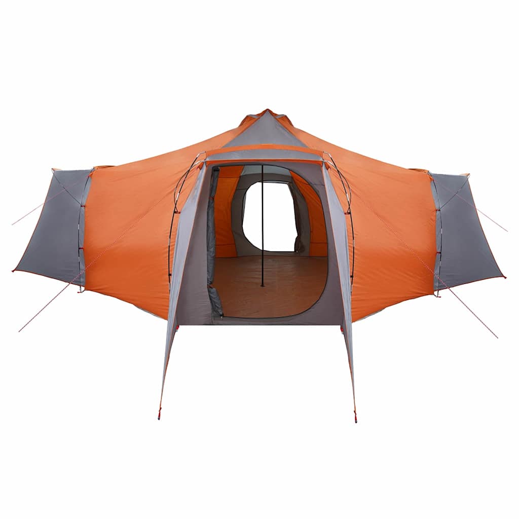 vidaXL Cort cu acoperiș Gri și Portocalie 492 x 492 x 275 cm Poliester vidaXL Cort cu acoperiș Gri și Portocalie 492 x 492 x 275 cm Poliester