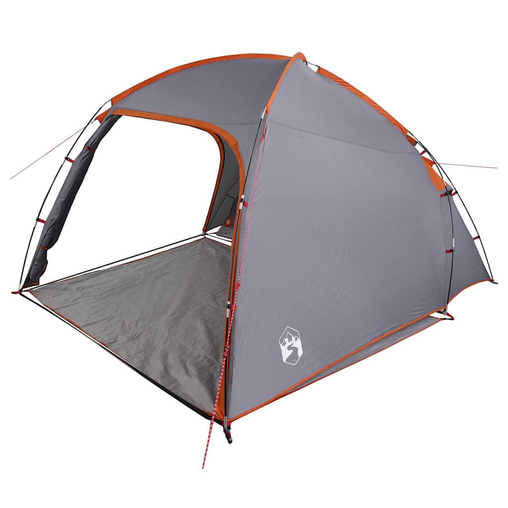 vidaXL Cort cu acoperiș Manual Gri și Portocalie 370 x 230 x 185 cm vidaXL Cort cu acoperiș Manual Gri și Portocalie 370 x 230 x 185 cm