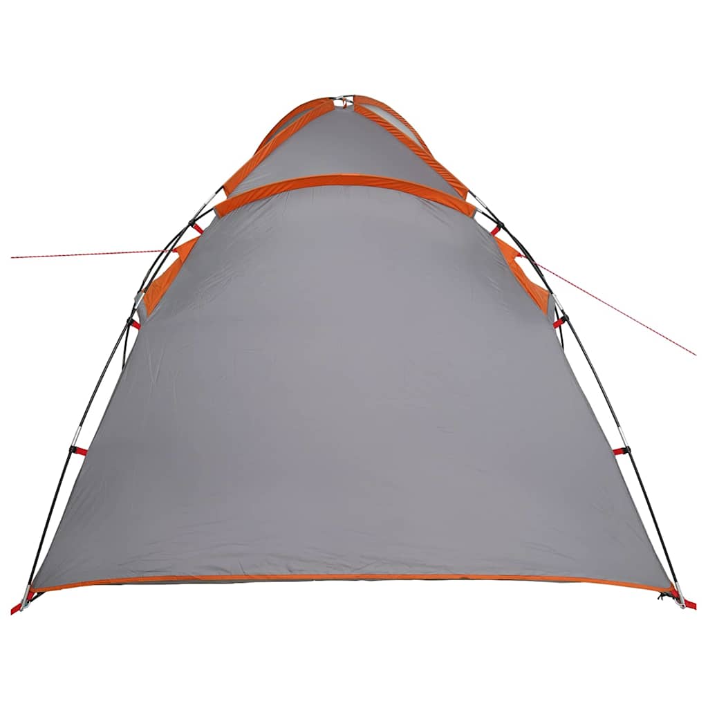 vidaXL Cort cu acoperiș Manual Gri și Portocalie 370 x 230 x 185 cm vidaXL Cort cu acoperiș Manual Gri și Portocalie 370 x 230 x 185 cm