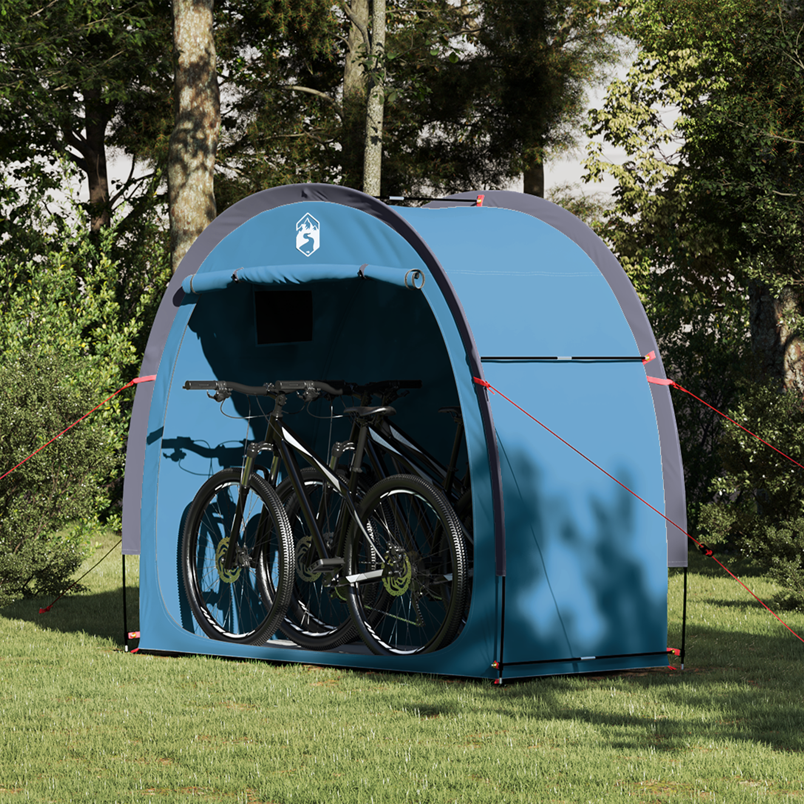 vidaXL Cort pentru Depozitare pe Spate Albastru 210 x 90 x 174 cm