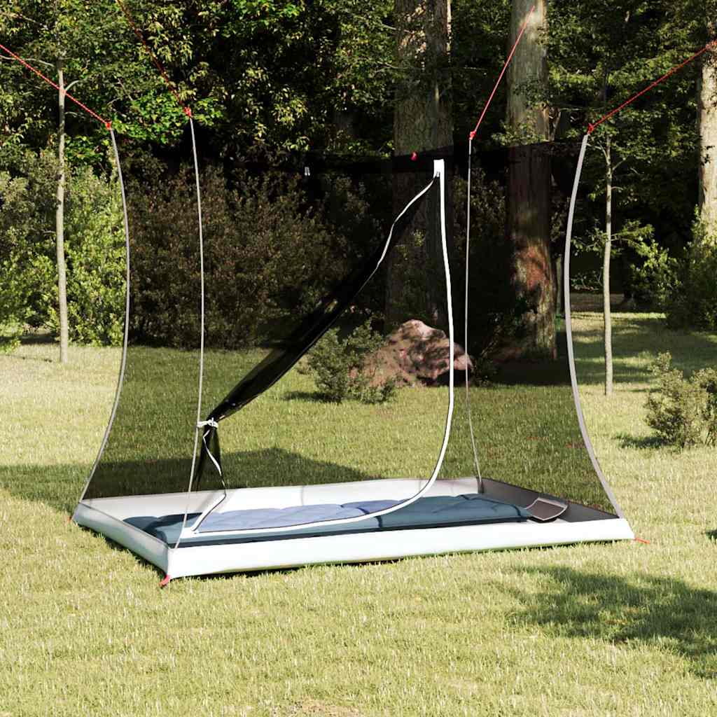 vidaXL Cort interior Negru 208 x 140 x 175 cm Plasă