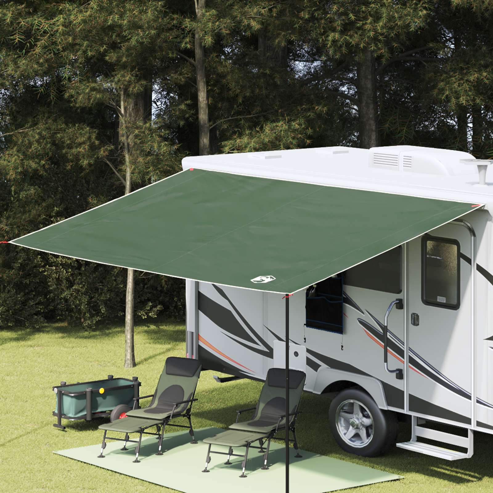 vidaXL Tarp rezistent la apă Verde 460 x 240 cm vidaXL Tarp rezistent la apă Verde 460 x 240 cm