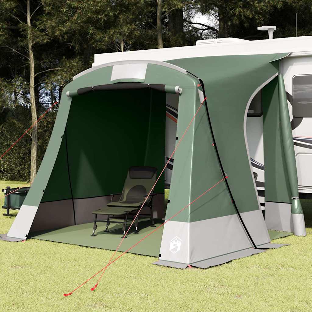 vidaXL Cort cu acoperiș Altele Verde și Negru 285 x 255 x 245 cm Poliester vidaXL Cort cu acoperiș Altele Verde și Negru 285 x 255 x 245 cm Poliester