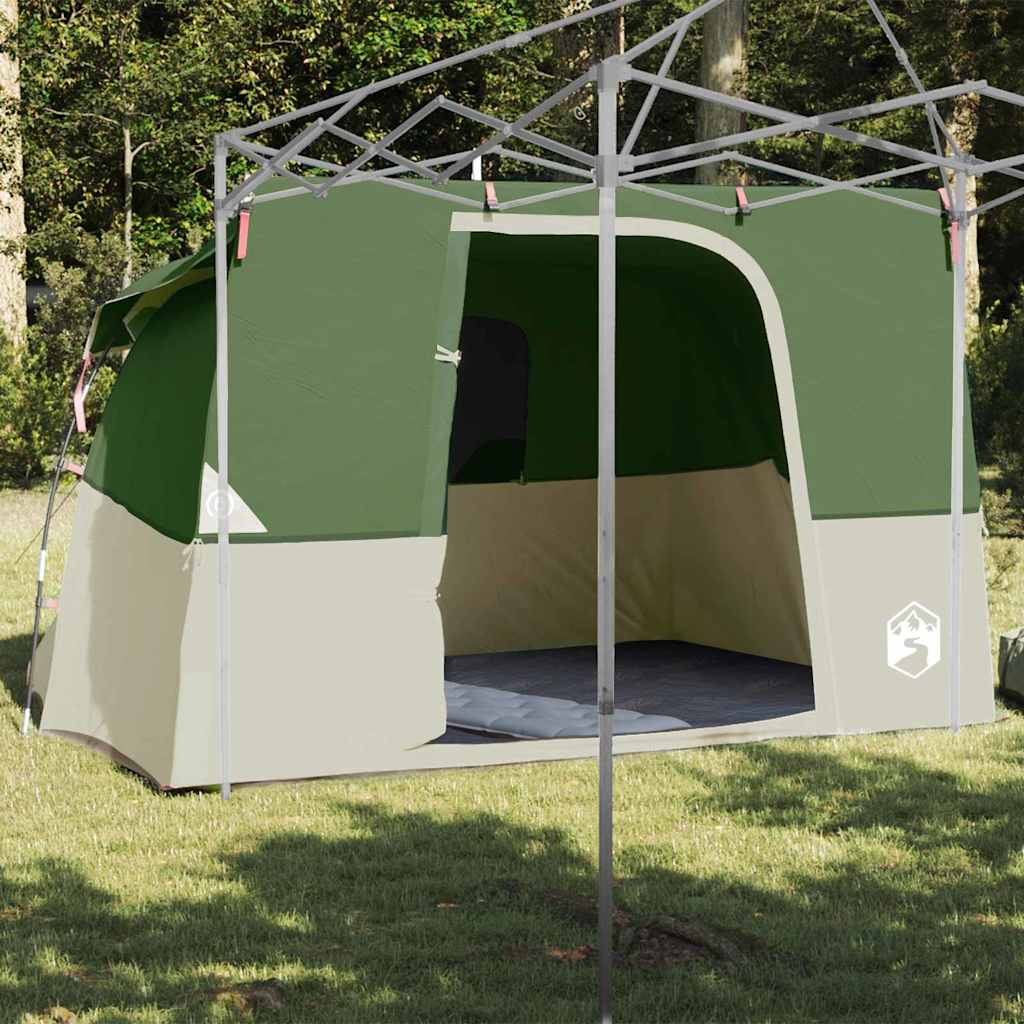 vidaXL Cort cu acoperiș Altele Verde și Negru 280 x 220 x 176 cm vidaXL Cort cu acoperiș Altele Verde și Negru 280 x 220 x 176 cm