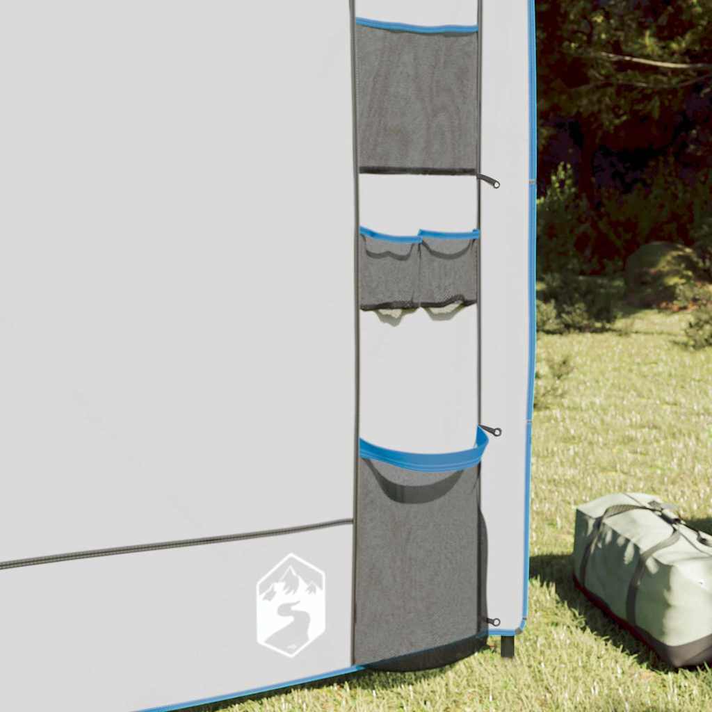 vidaXL Organizator de cort suspendat cu depozitare Gri 320 x 182 cm