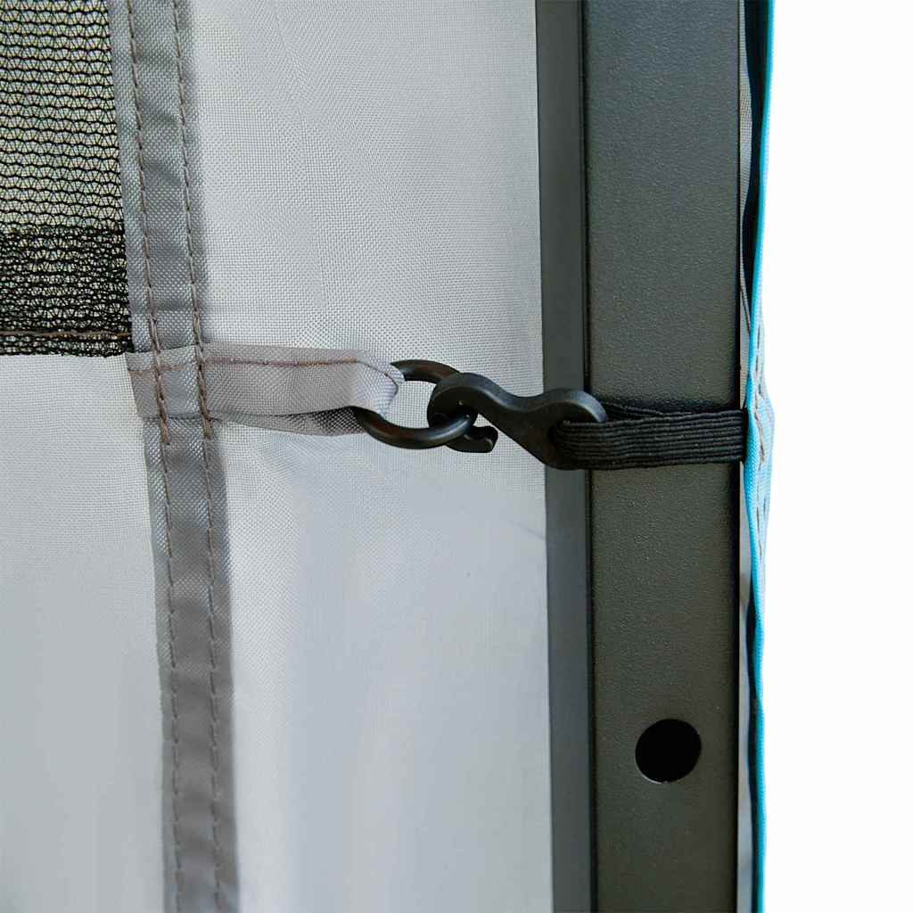 vidaXL Organizator de cort suspendat cu depozitare Gri 320 x 182 cm