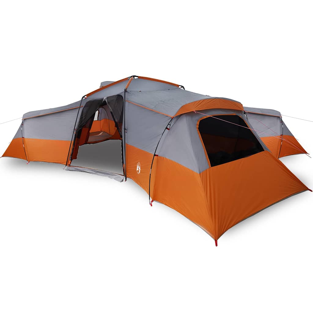 vidaXL Cort de Familie Gri și portocaliu 833 x 585 x 216 cm Poliester vidaXL Cort de Familie Gri și portocaliu 833 x 585 x 216 cm Poliester