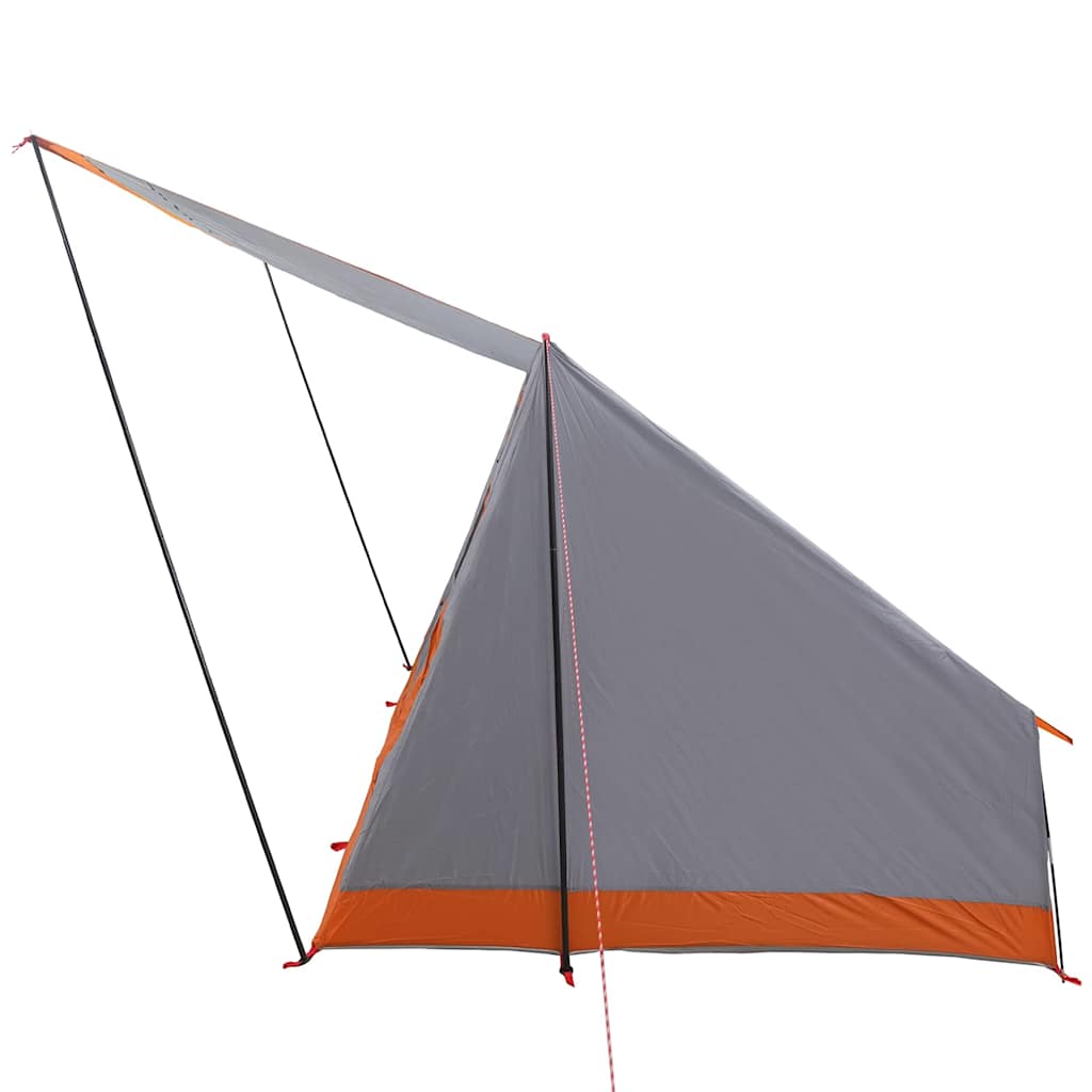 vidaXL Cort de Camping Gri și portocaliu 282 x 225 x 154 cm Poliester vidaXL Cort de Camping Gri și portocaliu 282 x 225 x 154 cm Poliester