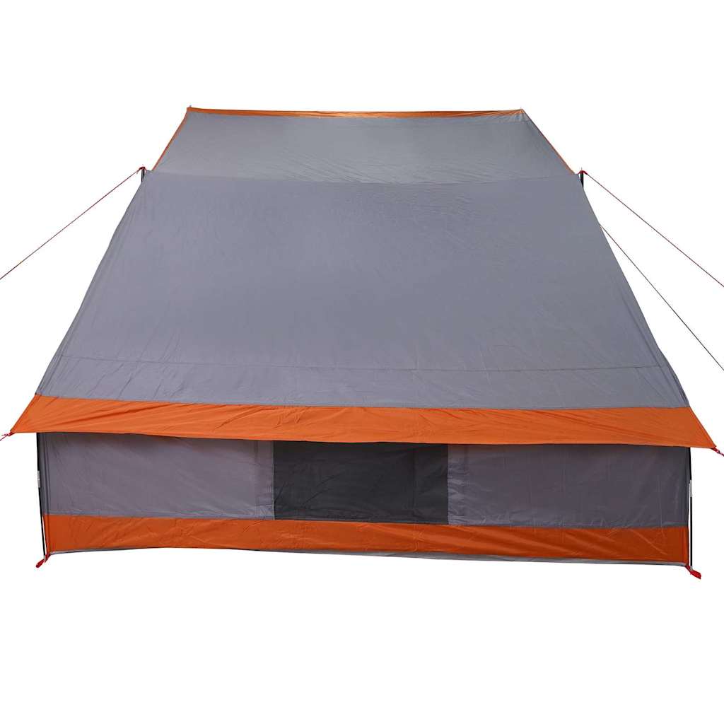 vidaXL Cort de Camping Gri și portocaliu 282 x 225 x 154 cm Poliester vidaXL Cort de Camping Gri și portocaliu 282 x 225 x 154 cm Poliester