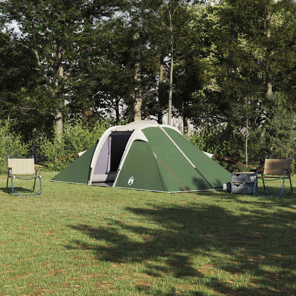 vidaXL Cort cu acoperiș Altele Verde și Negru 510 x 240 x 156 cm Poliester vidaXL Cort cu acoperiș Altele Verde și Negru 510 x 240 x 156 cm Poliester