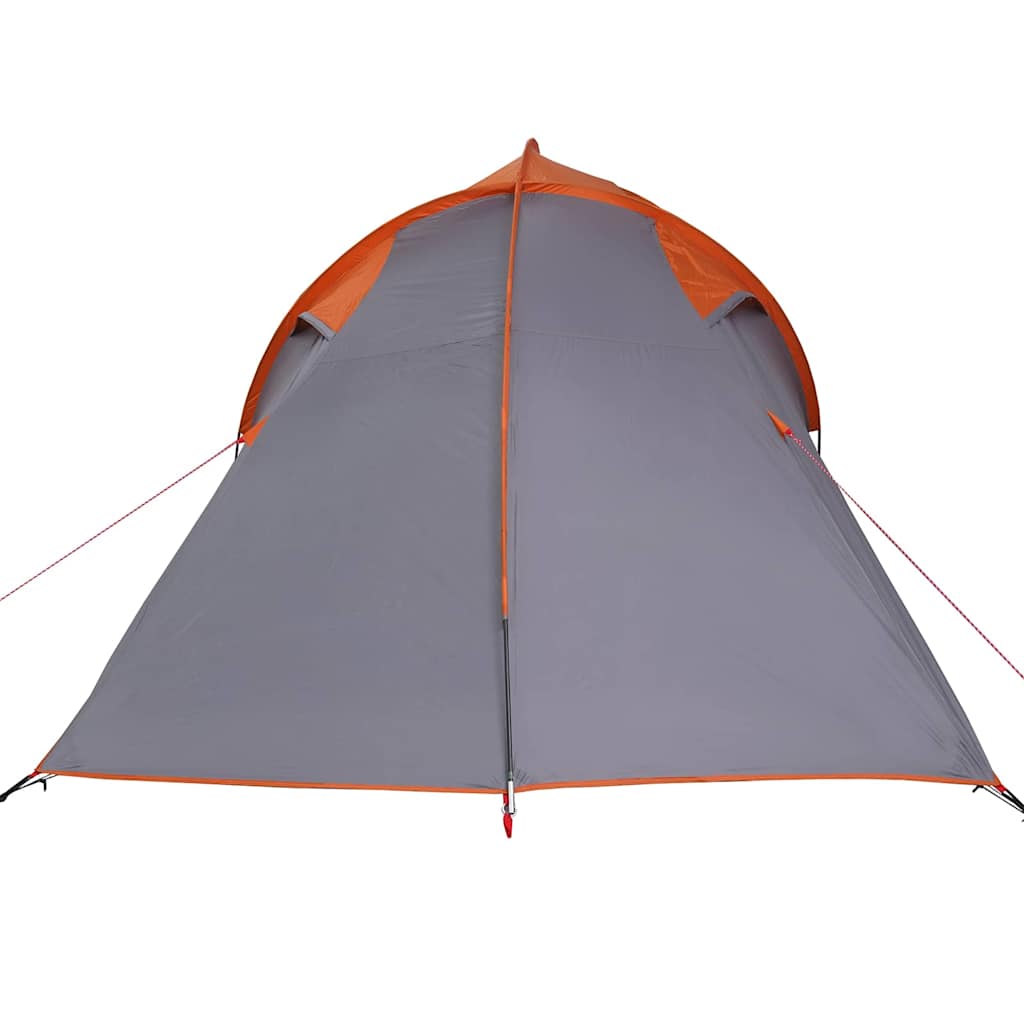 vidaXL Cort Gri și Portocaliu și Negru 510 x 240 x 156 cm Poliester