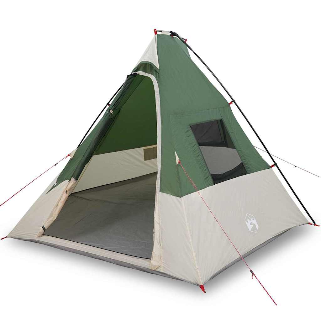vidaXL Cort cu acoperiș Altele cu aerisire de aer Verde și Negru 383 x 338 x 217 cm vidaXL Cort cu acoperiș Altele cu aerisire de aer Verde și Negru 383 x 338 x 217 cm