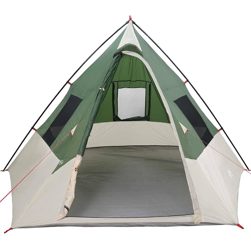 vidaXL Cort cu acoperiș Altele cu aerisire de aer Verde și Negru 383 x 338 x 217 cm vidaXL Cort cu acoperiș Altele cu aerisire de aer Verde și Negru 383 x 338 x 217 cm