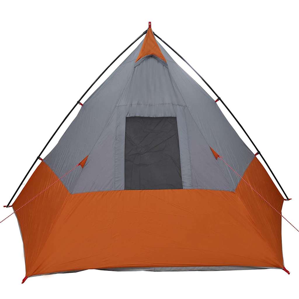 vidaXL Cort cu acoperiș Altele Gri și Portocaliu și Negru 383 x 338 x 217 cm vidaXL Cort cu acoperiș Altele Gri și Portocaliu și Negru 383 x 338 x 217 cm