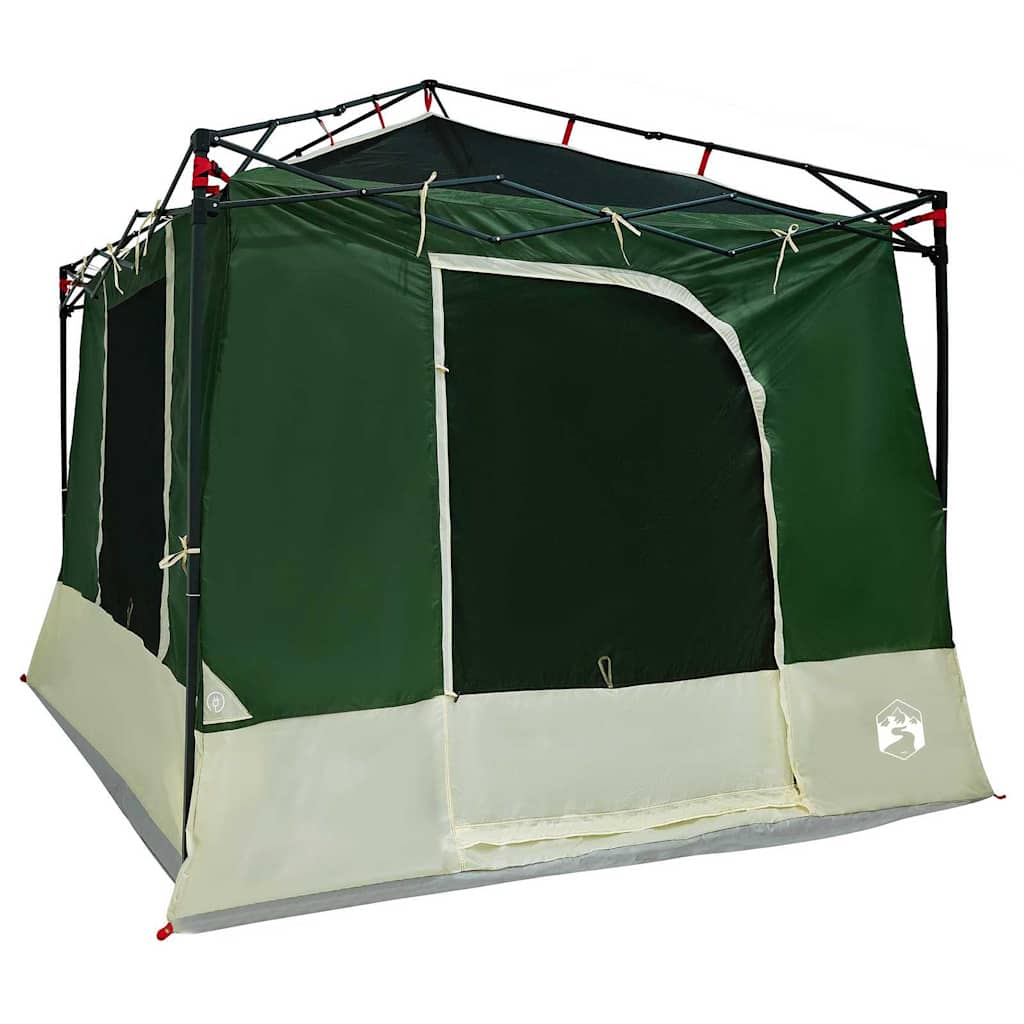 vidaXL Cort interior cu acoperiș Verde 290 x 288 x 234 cm tafta