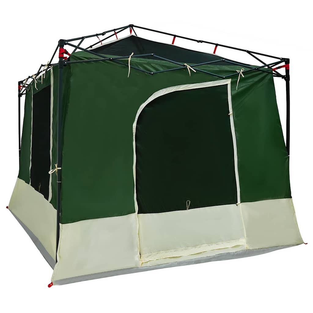 vidaXL Cort interior cu acoperiș Verde 290 x 288 x 234 cm tafta