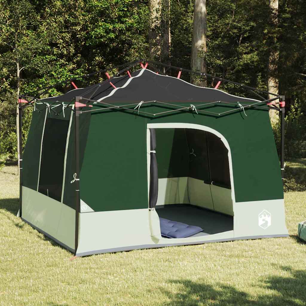 vidaXL Cort interior cu acoperiș Verde 290 x 288 x 234 cm tafta