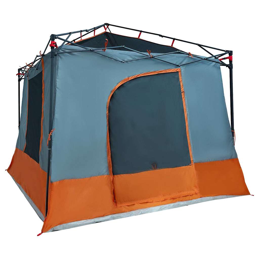 vidaXL Cort interior Gri și Portocalie 290 x 288 x 234 cm tafta