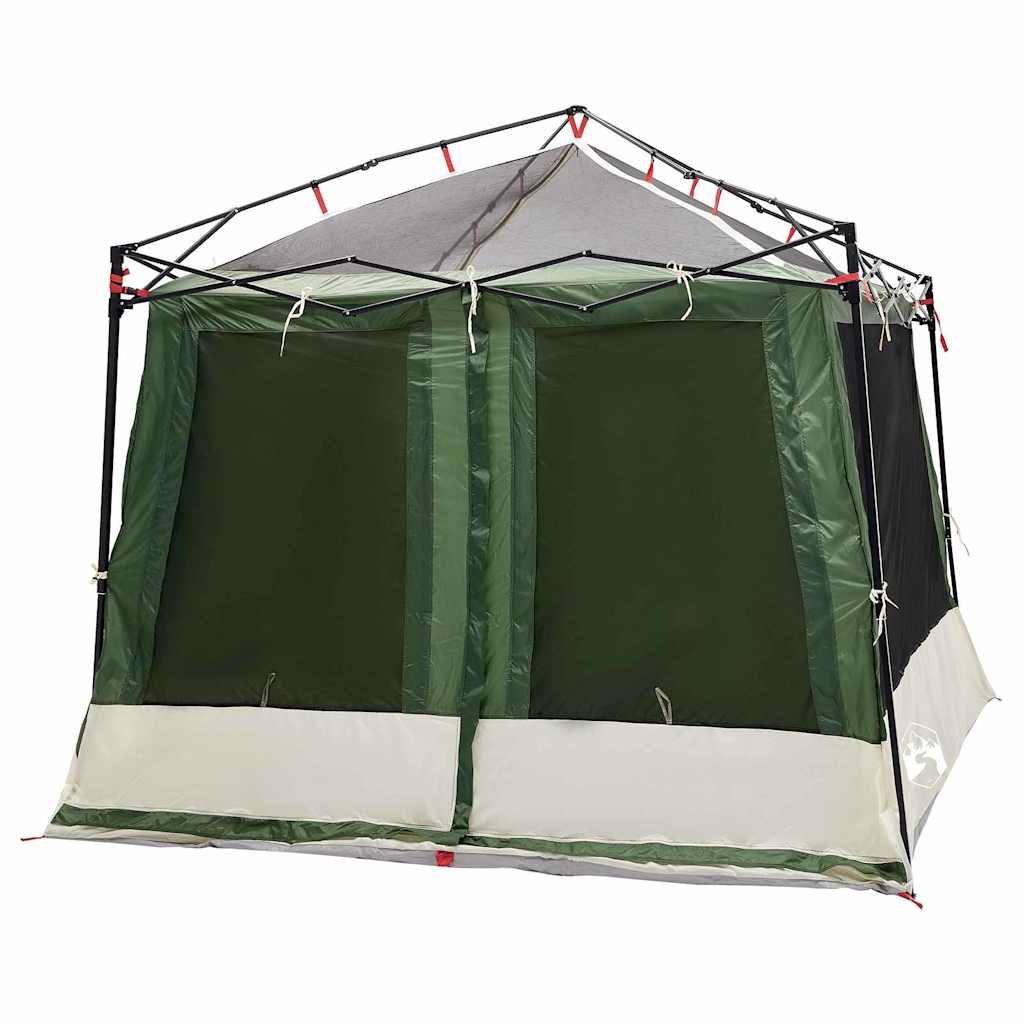 vidaXL Cort interior cu acoperiș Verde 291 x 291 x 240 cm tafta